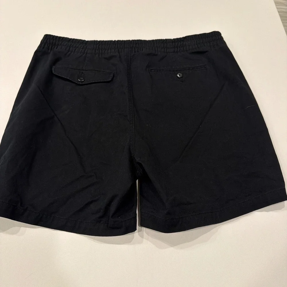 Polo Ralph Lauren Mens Stretch Classic Fit Shorts Black Yellow Pony Size XL